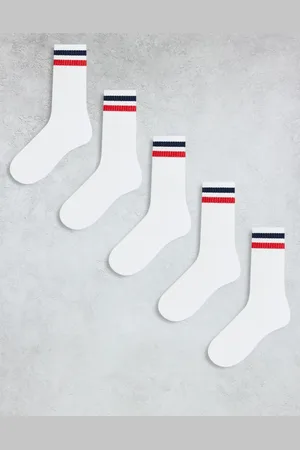 Brave Soul 5 pack stripe sport socks in