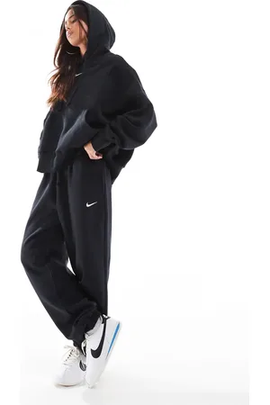 Nike Phoenix Fleece oversized high rise joggers in and sail