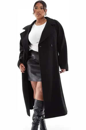 Yours Wool maxi coat in