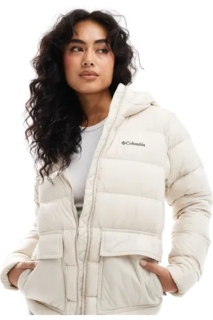 Columbia Harmony Falls hooded down jacket in dark stone