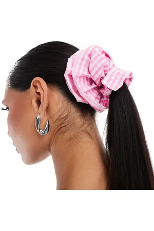 Easilocks X ASOS Exclusive Gingham oversized scrunchie
