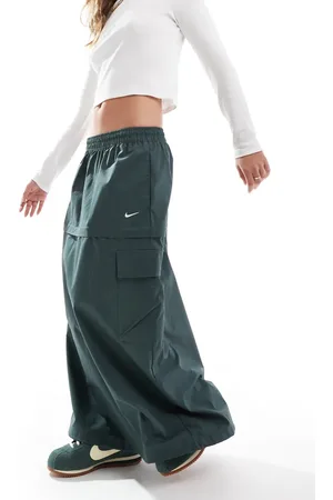 Nike Woven 2 in 1 maxi and mini skirt with zip detail in