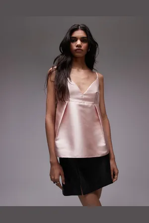 Topshop Co-ord heavy satin top in