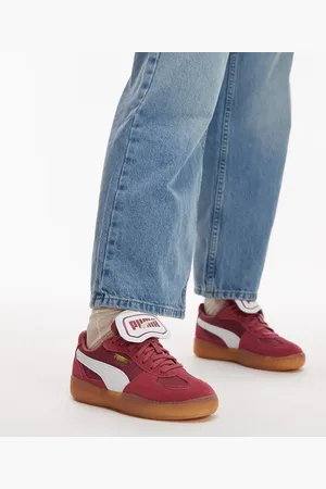 PUMA Moda Tongue Palermo trainers in burgundy & white