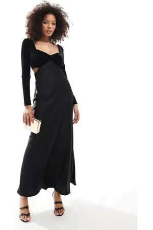 Forever New Velvet satin maxi dress in