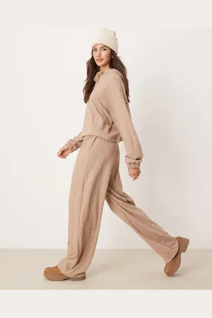 ASOS Lounge wide rib trouser in