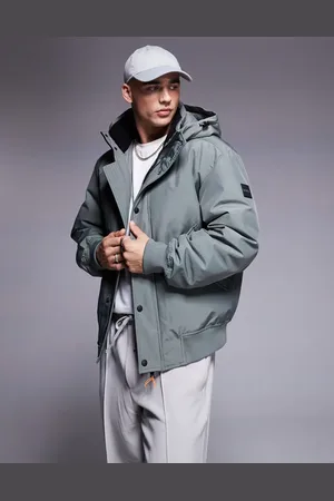 HUGO BOSS Osis padded bomber jacket in with hood
