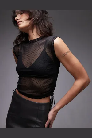 AllSaints Adara lace top in