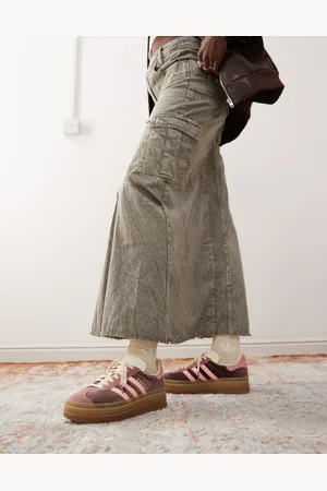 adidas Gazelle Bold platform trainers in and pink
