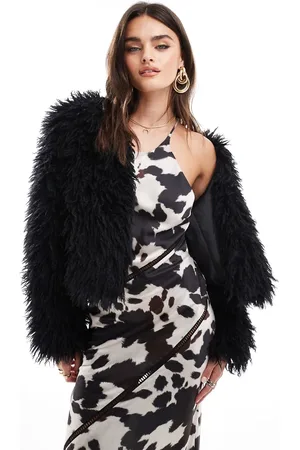 Threadbare Shaggy fur jacket in