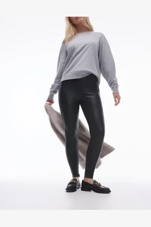 Topshop Hourglass skinny faux leather trouser in