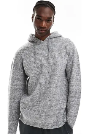 COLLUSION Oversized chunky knitted hoodie in