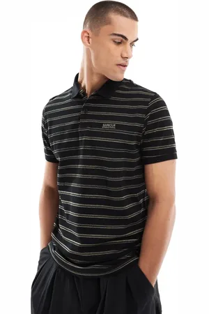 Barbour Montague mouline stripe polo shirt in