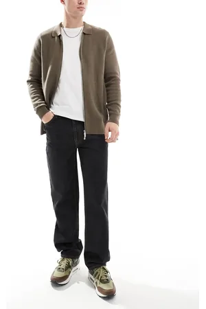 ASOS Straight leg jeans in raw denim