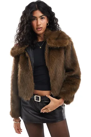 Pull&Bear Faux fur jacket in