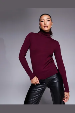 River Island Roll neck jumper in dark