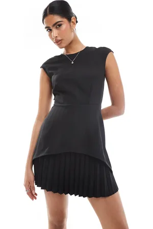Closet Pleated hem mini dress in