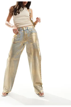 ASOS Baggy jean in metallic