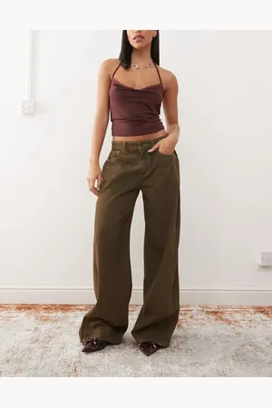 Lioness Baggy low waist jeans in petrol wash