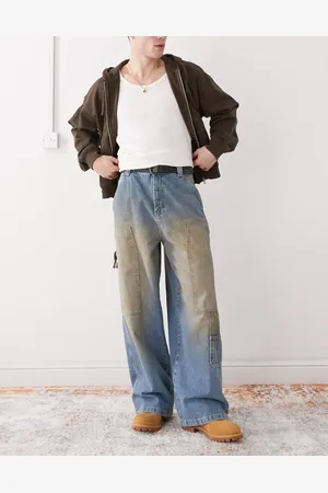 COLLUSION Baggy carpenter jeans in dirty wash