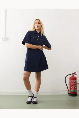 Reclaimed Cord mini dress in
