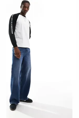 A Bathing Ape Aape by A Bathing Ape raglan long sleeve t-shirt in white & black