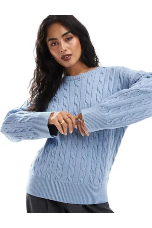 Cotton On Cotton On lux crew pullover in cobalt
