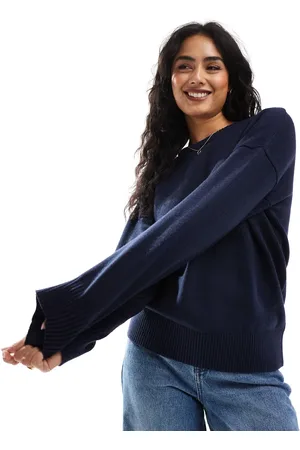 Cotton On Cotton On lux crew pullover in total eclipse