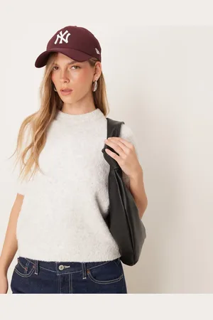New Look Boucle fluffy knitted tee in