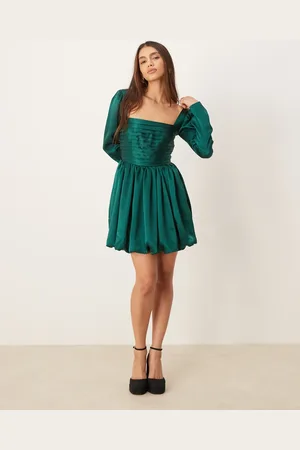 Abercrombie & Fitch Emerson long sleeve dress in dark
