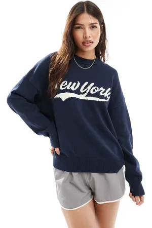 Cotton On Cotton On New York graphic crew neck jumper in