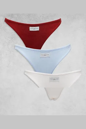 Tommy Hilfiger 3 pack rib bikini brief with logo in