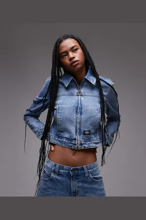 Dickies Loose Wave slim fit denim jacket in light fade