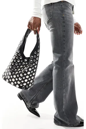 Stradivarius Studded shoulder bag in