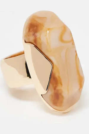 ASOS Ring with XL resin stone in tone