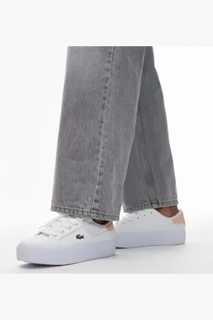 Lacoste Ziane platform trainers in and pink