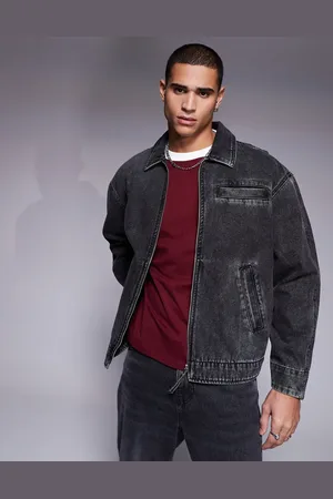 ASOS Oversized denim jacket in washed