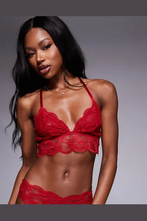 ASOS Lola lace longline bralette in