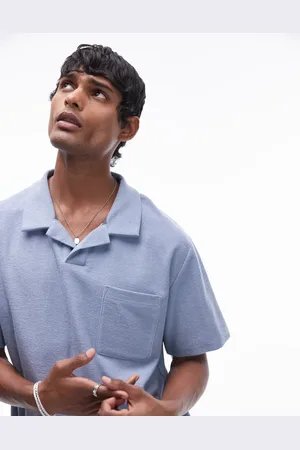 Rhythm Vintage terry polo beach top in slate