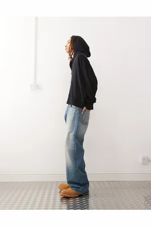 COLLUSION Knitted oversized hoodie in Navy