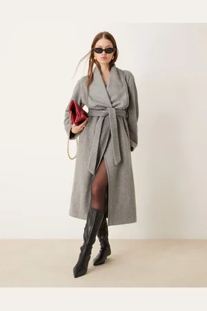 New Look Belted blanket coat in