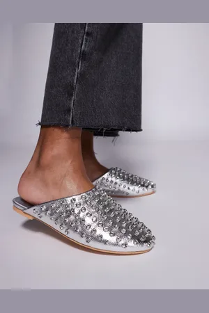 Public Desire Cairo studded flat mules in
