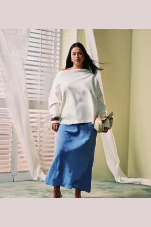 ASOS ASOS DESIGN curve soft touch bias maxi skirt in