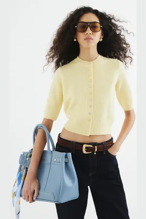 River Island Short sleeve cardigan in light