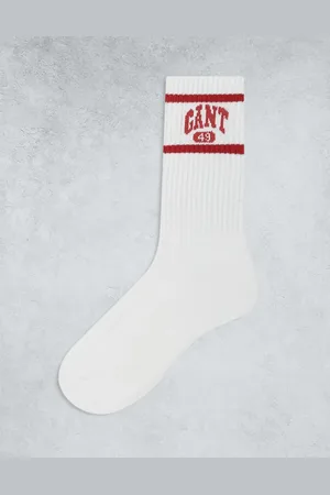 GANT 1949 logo sports socks in and red