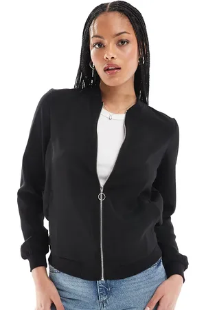VERO MODA Lightweight zip front bomber jacket in