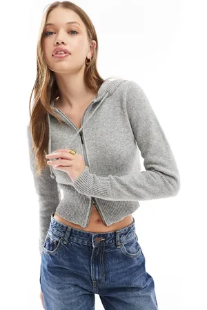 Cotton On Cotton On double zip hoodie in marle