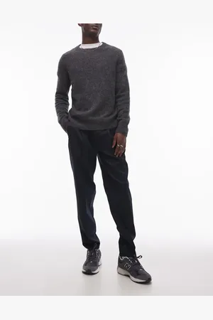 Topman Smart tapered trousers in