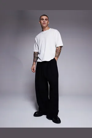 ASOS Horseshoe fit smart trousers with belt in