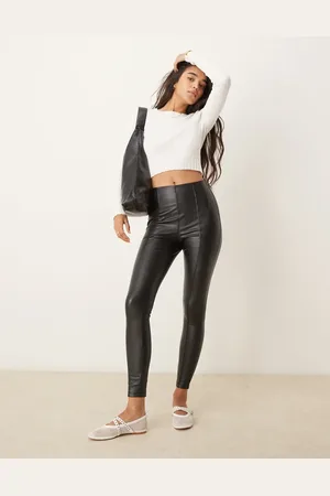 New Look PU leggings in